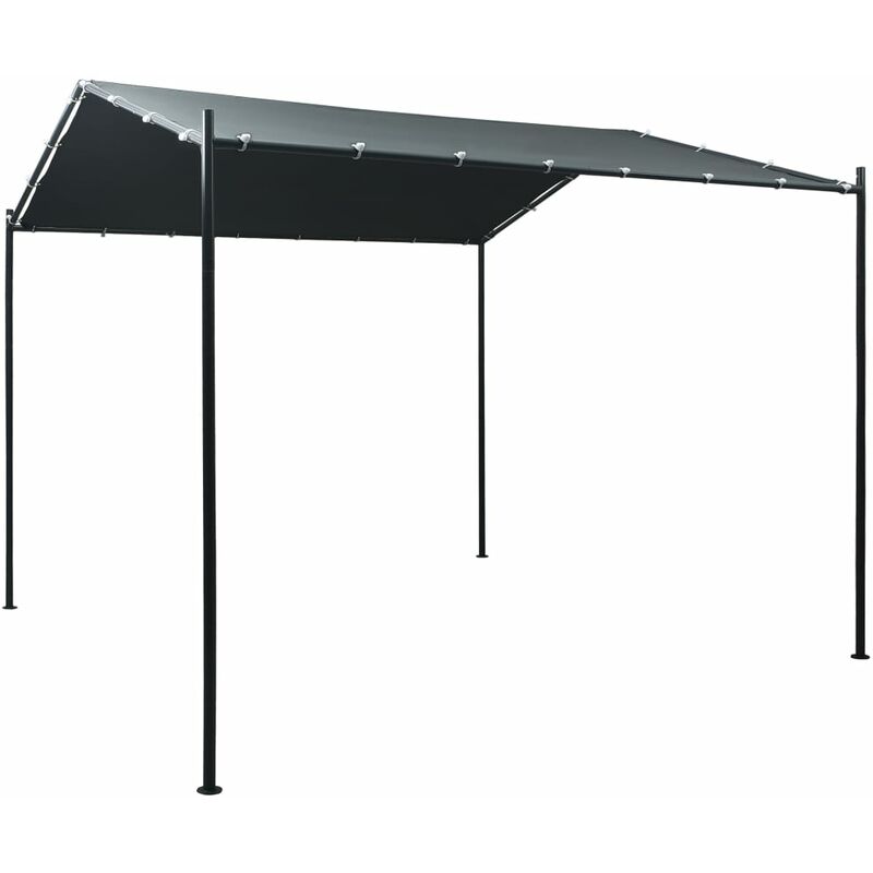 

Cenador carpa de acero gris antracita 3x3 m - Antracita