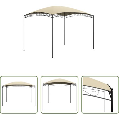 Cenador -  Cenador crema 3x4x2,65 m 180 g/m²