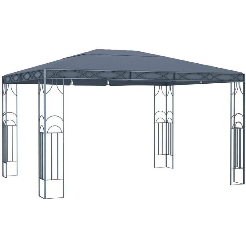 

Cenador Gris Antracita 400x300 cm - Antracita - Vidaxl