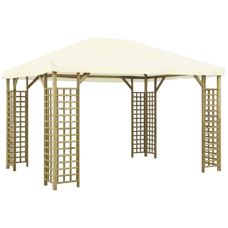 

Cenador color crema 4x3 m - Crema - Vidaxl
