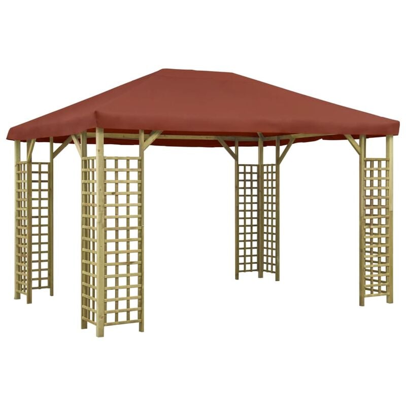 

Cenador color terracota 4x3 m