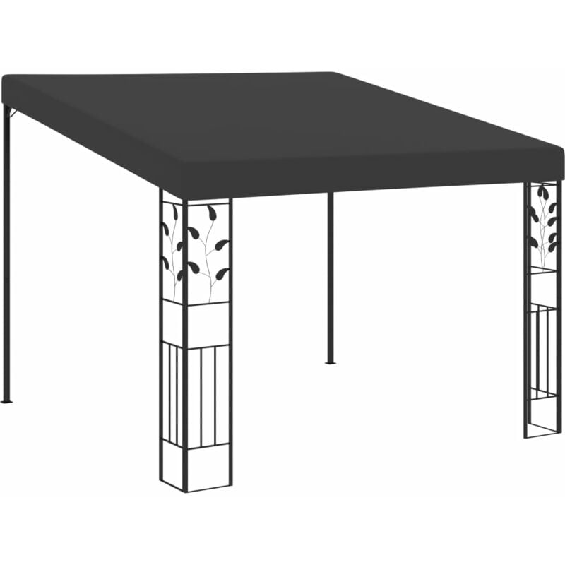 

Cenador con montaje en la pared antracita 3x3x2,5 m - Antracita
