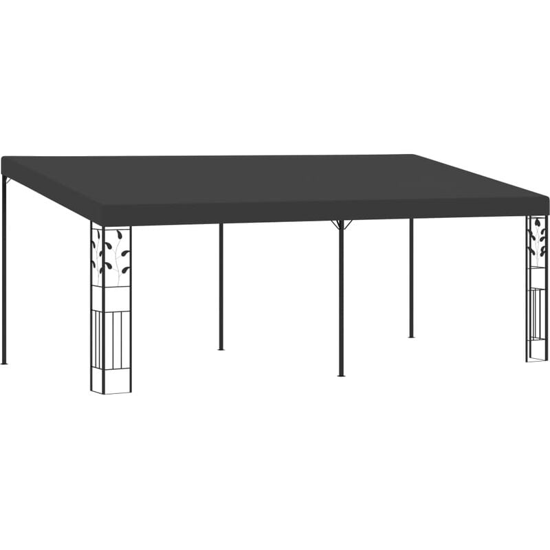 

Happyshopping - Cenador con montaje en la pared antracita 6x3x2,5 m