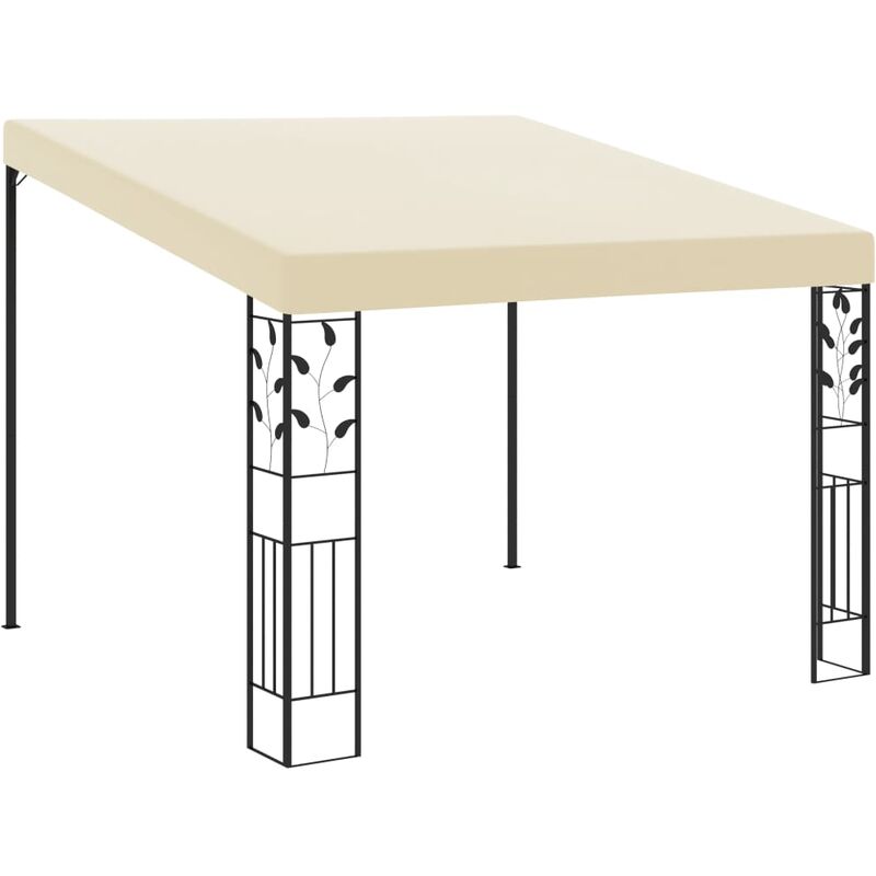 

Cenador con montaje en la pared crema 3x3x2,5 m