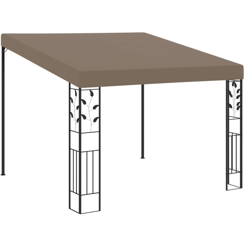 

Cenador con montaje en la pared gris taupe 3x3x2,5 m - Gris Topo - Vidaxl