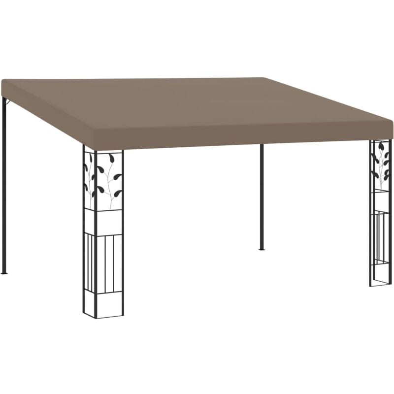 

Cenador con montaje en la pared gris taupe 4x3x2,5 m - Gris Topo - Vidaxl