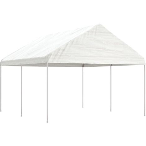 Cenador con techo polietileno  4,46x4,08x3,22 m