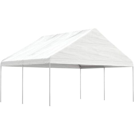 Cenador con techo polietileno  4,46x5,88x3,75 m