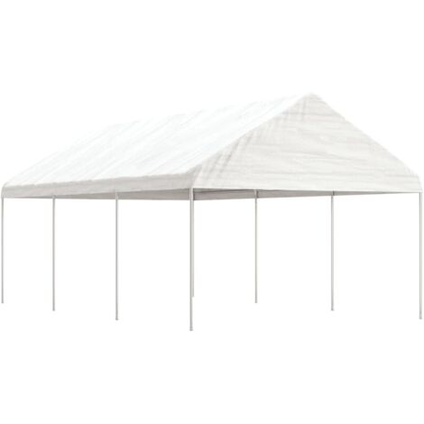Cenador con techo polietileno  6,69x4,08x3,22 m