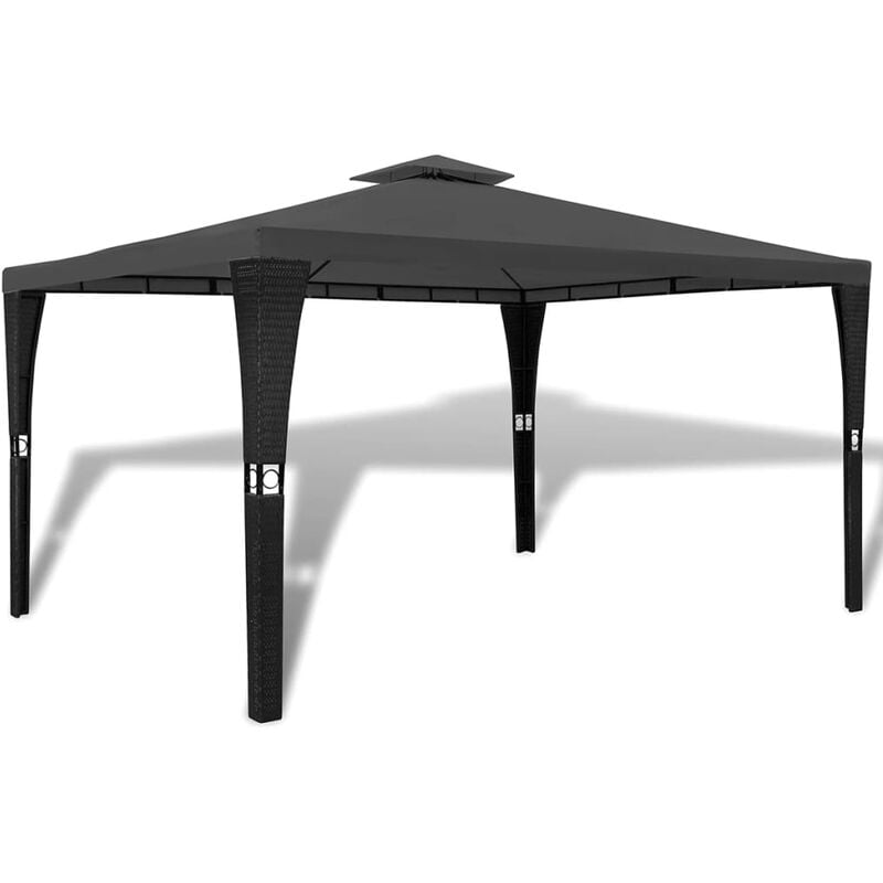 

Youthup - Cenador con tejado gris oscuro 3x4 m - Gris
