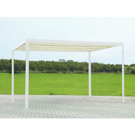 Cenador de aluminio milwaukee con cubierta eléctrica 3x3m x 2.5h