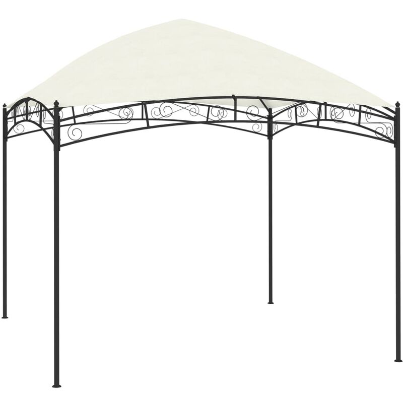 

vidaXL Cenador de jardín color crema 3x3 m 180 g/m² - Crema