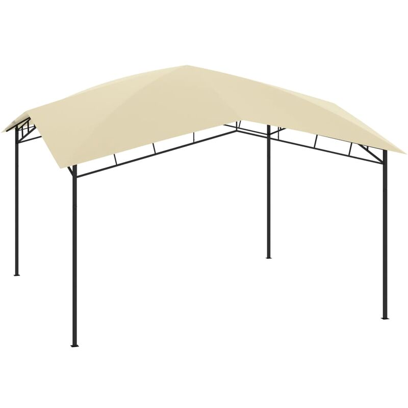 

Cenador de jardín crema 4x4x2,9 m 180 g/m² - Crema - Vidaxl