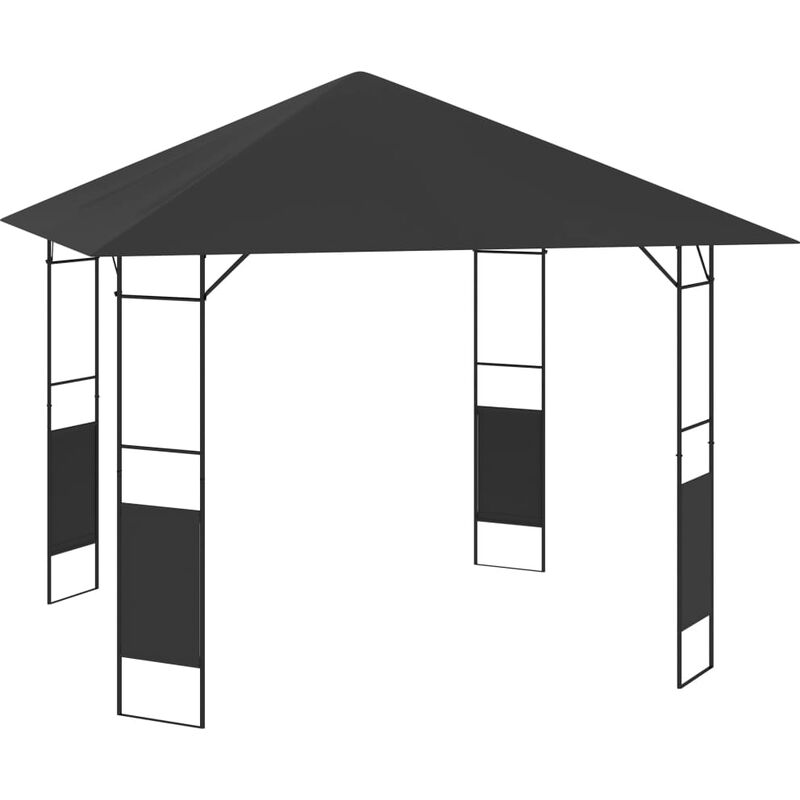 

Cenador de jardin gris antracita 3x3 m 160 g/m2