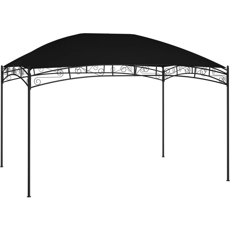 

vidaXL Cenador de jardín gris antracita 4x3 m 180 g/m² - Antracita