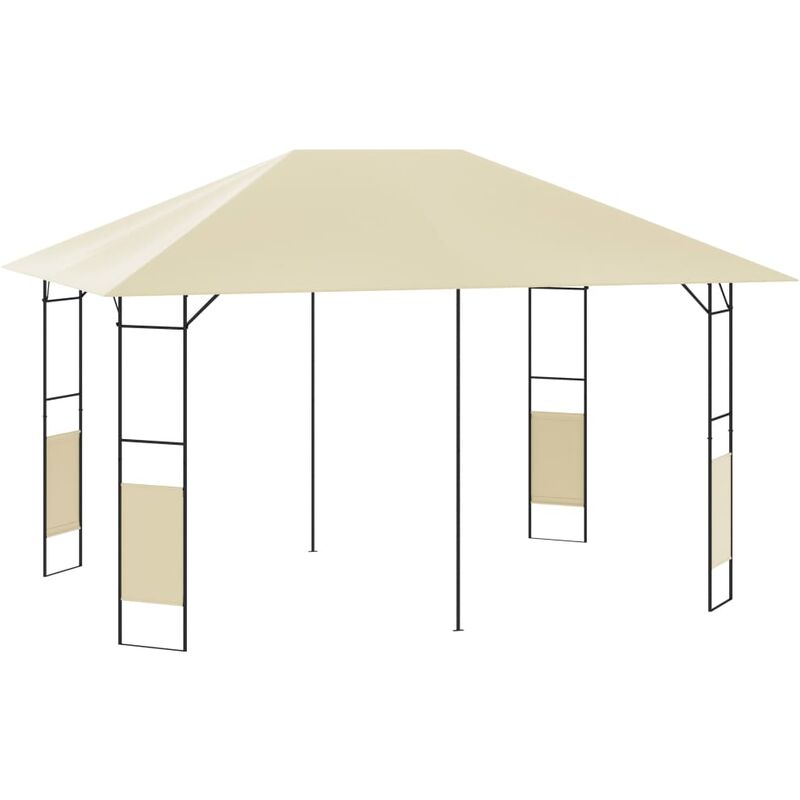 

Cenador de jardín color crema 4x3 m 160 g/m² - Crema