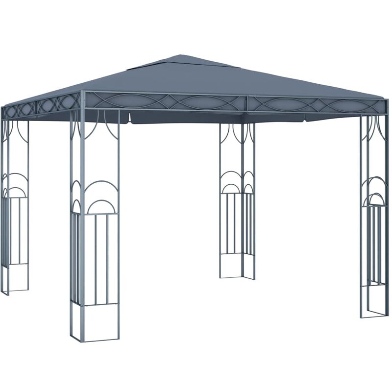 

Cenador gris antracita 300x300 cm - Antracita