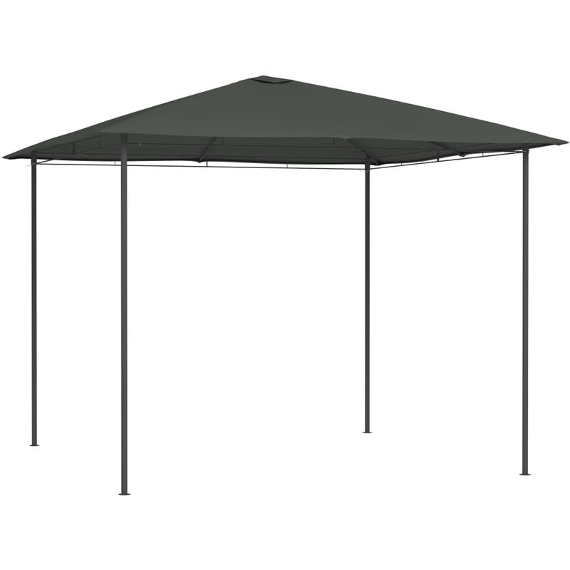 

Cenador gris antracita 3x3x2,6 m 160 g/m²