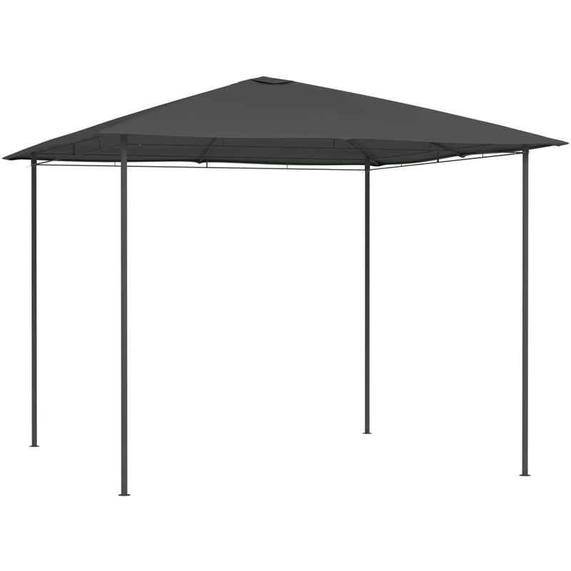 

Cenador gris antracita 3x3x2,6 m 160 g/m² - Antracita