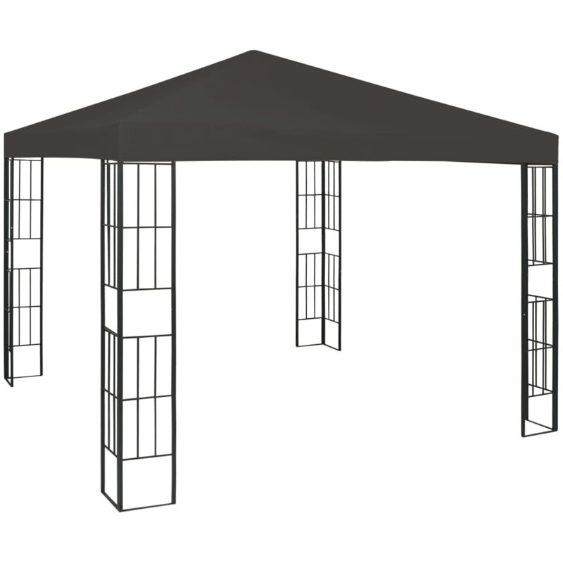 

Cenador Gris Antracita 3x3 m - Antracita - Vidaxl