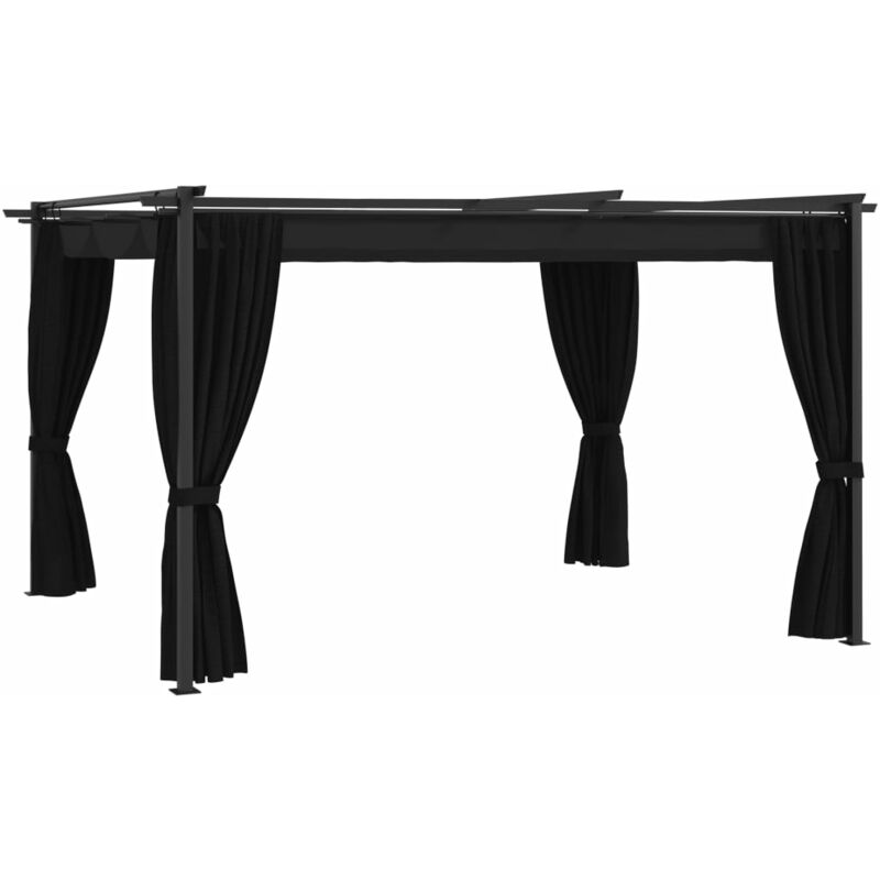 

Cenador gris antracita 4x3 m