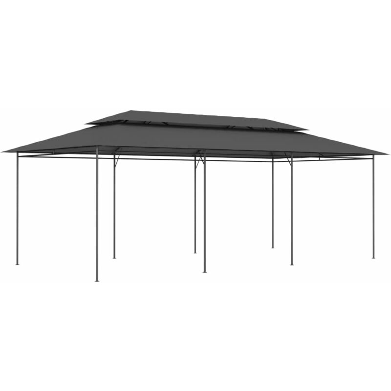 

Cenador gris antracita 600x298x270 cm - Antracita