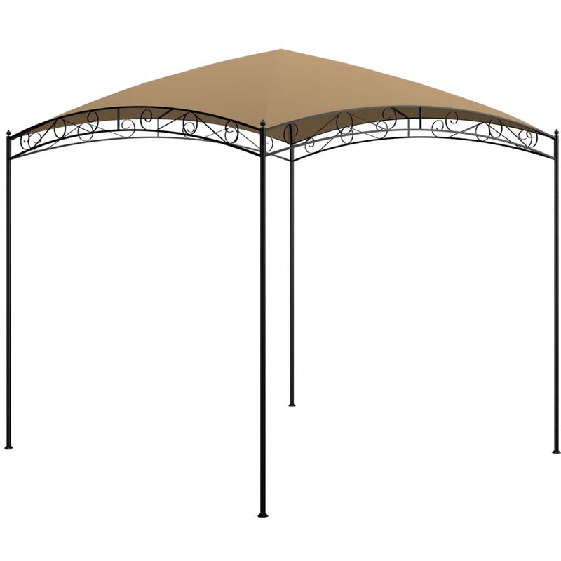 

Cenador gris taupé 3x3x2,65 m 180 g/m² - Gris Topo