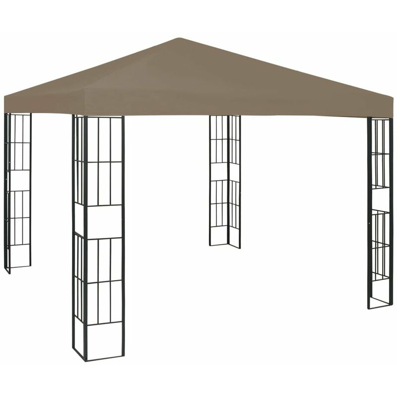 

Cenador gris taupe 3x3 m
