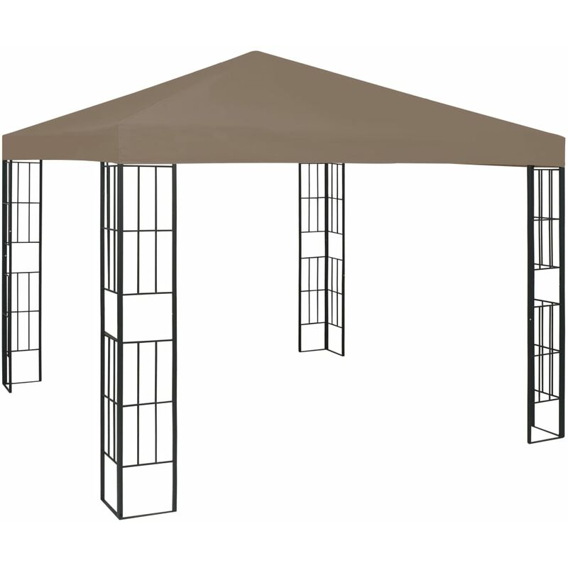 

Cenador gris taupe 3x3 m