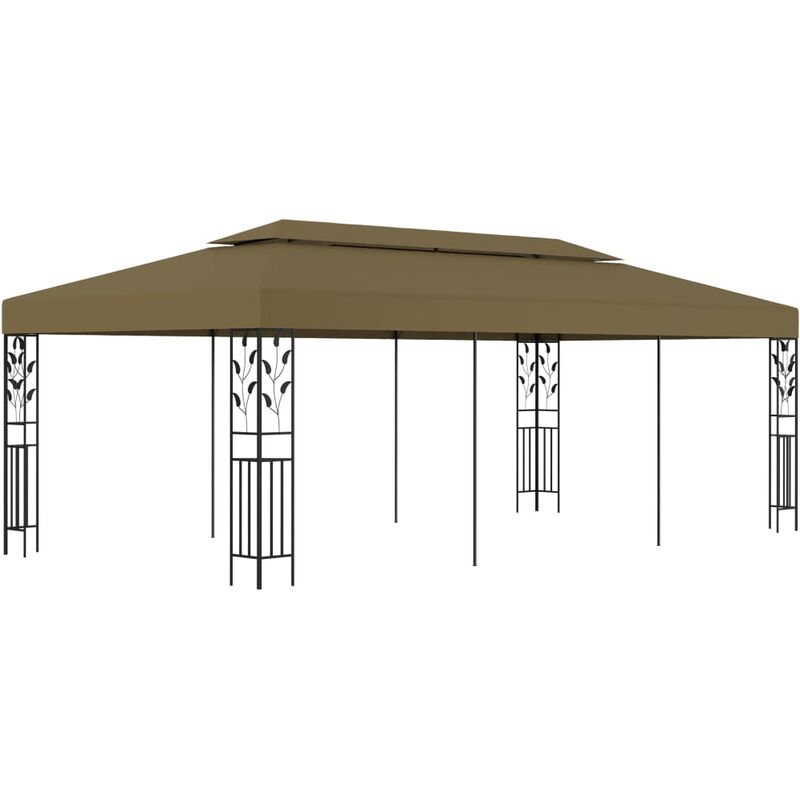 

Bh Design - Cenador gris taupe 6x3 m 180 g/m²