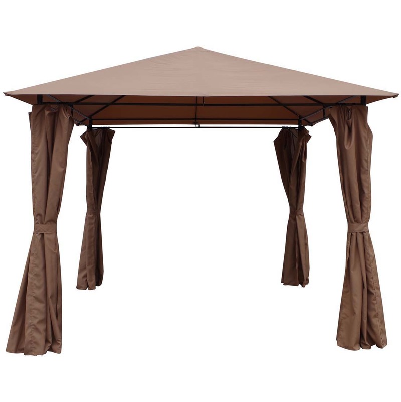 

Cenador-Pergola Shana color topo en poliester 3 x 3 x 2.6 m