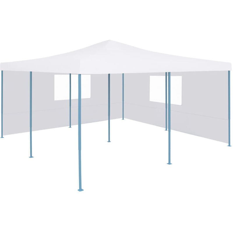 

Cenador plegable con 2 paredes blanco 5x5 m
