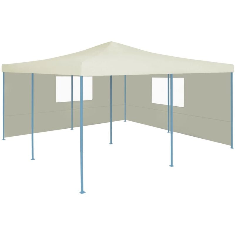 

Cenador plegable con 2 paredes color crema 5x5 m