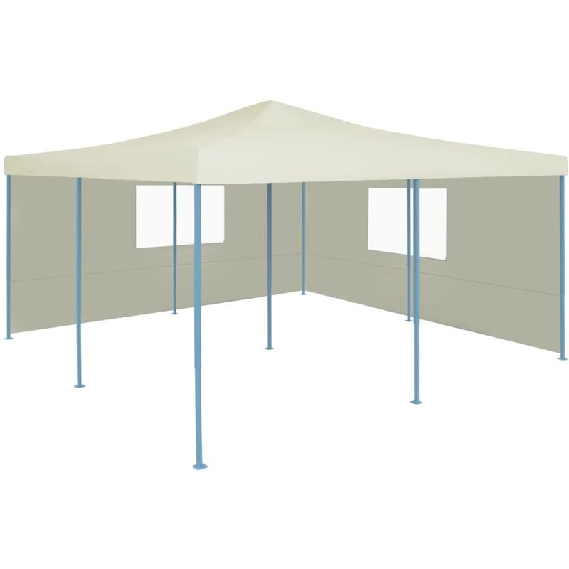 

Youthup - Cenador plegable con 2 paredes color crema 5x5 m - Crema