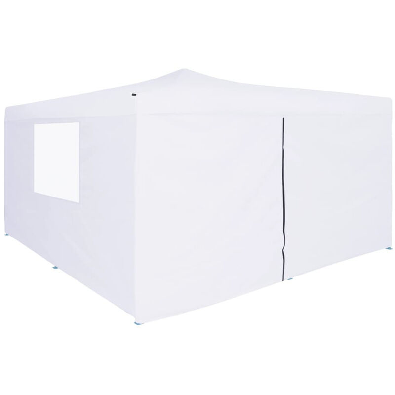

Cenador plegable con 4 paredes blanco 5x5 m