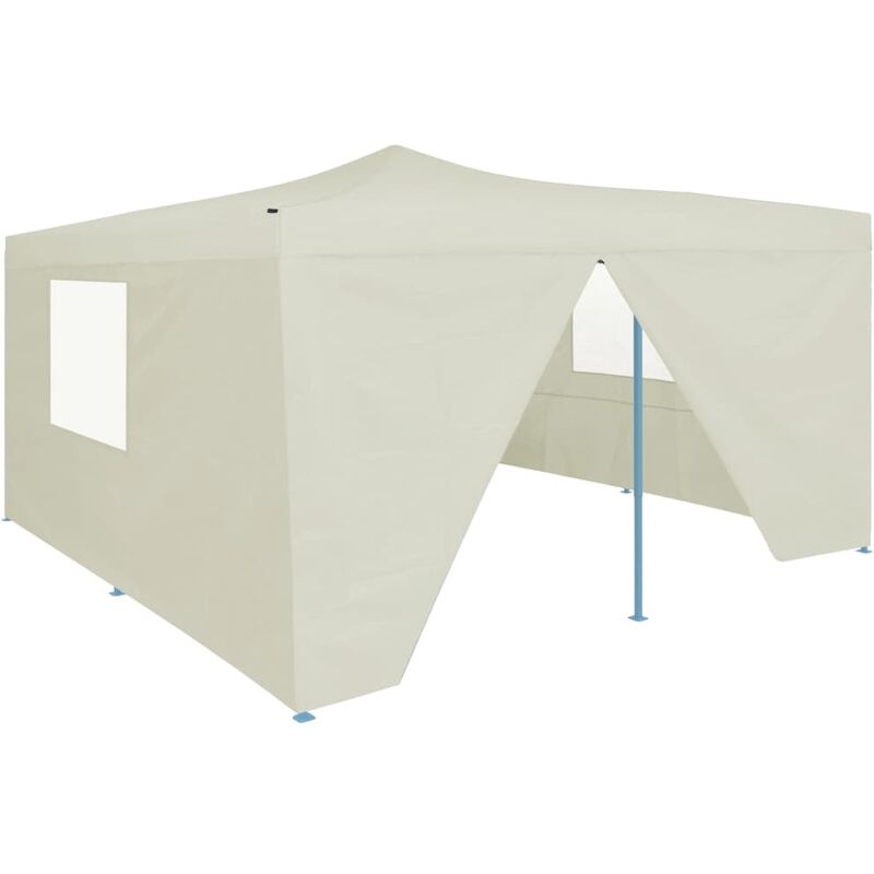 

Cenador plegable con 4 paredes crema 5x5 m