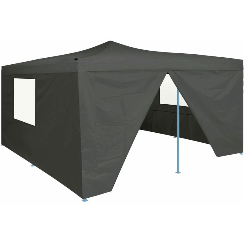 

Youthup - Cenador plegable con 4 paredes gris antracita 5x5 m - Antracita