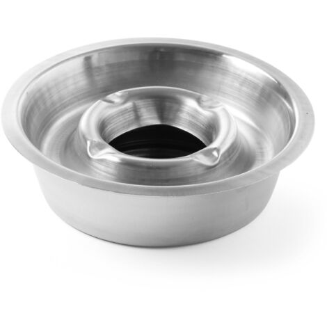 Cendrier avec gouttière à cendres, inox, diamètre profond. 140mm - Hendi 440605