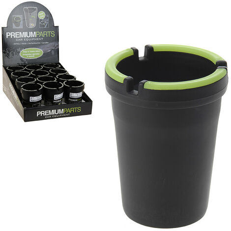 Cendrier de voiture fluorescent anti-odeur – Plastique ABS ignifuge – Éclaire la nuit – S'adapte aux porte-gobelets – Premiumparts