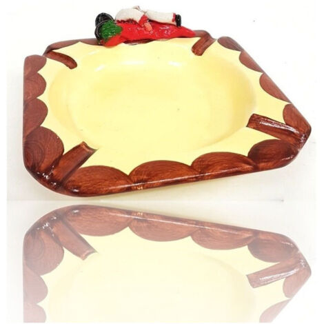 Cendrier Maison élément Décoratif Macareux Porte-bonheur Terre Cuite