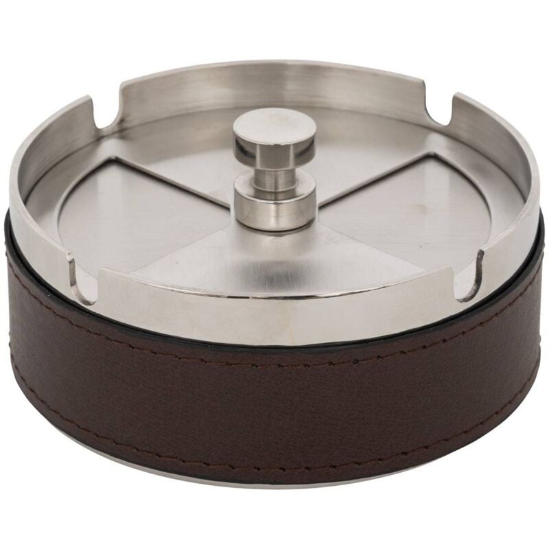 Cendrier métal Jule marron D10cm Atmosphera créateur d'intérieur