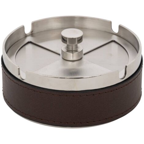 Cendrier métal Jule marron D10cm - Atmosphera créateur d'intérieur