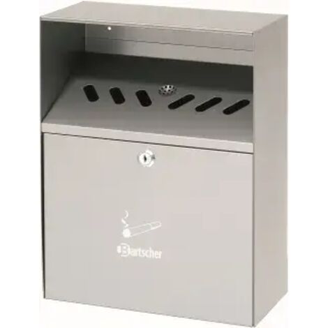 Cendrier mural en inox - argent - Bartscher