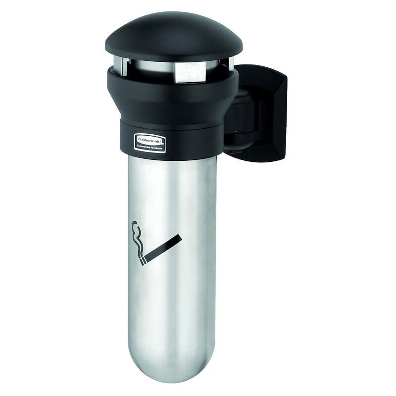Cendrier mural Infinity, coloris noir Rubbermaid