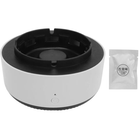 Cendrier Purificateur d'Air 2 en 1 - Fonction One-Touch, Design Moderne, Sans Fumée pour Bureau - Couleur Gris