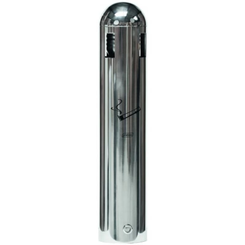 Cendrier Tubulaire mural 1,8L Inox 304 - Matériel professionnel - JVD