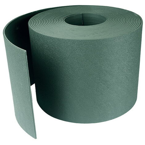 Cenefa flexible Etik Bordura - Verde claro - 15 cm x 10 m - 100% polietileno reciclado Nortene