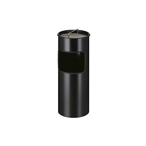 Cenicero combinado  capacidad 30 l  H x Ø 613 x 243 mm  negro