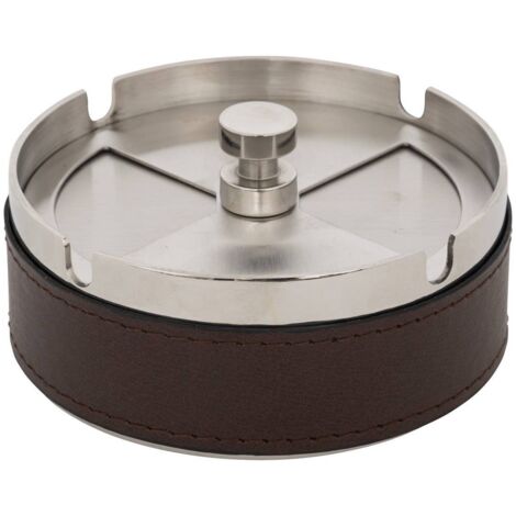 Cenicero de metal Jule Marrón D10cm - Atmosphera créateur d'intérieur