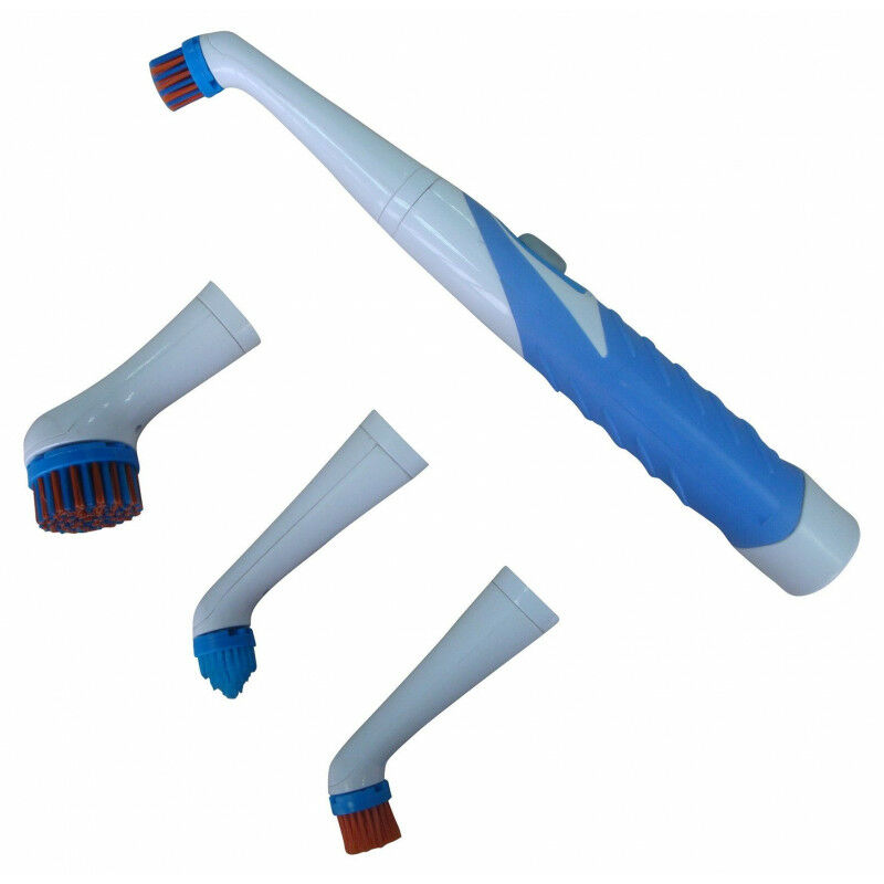 CC-9060 Brosse à dents électrique Sonic Scrub avec 4 brosses - Bleu - Cenocco